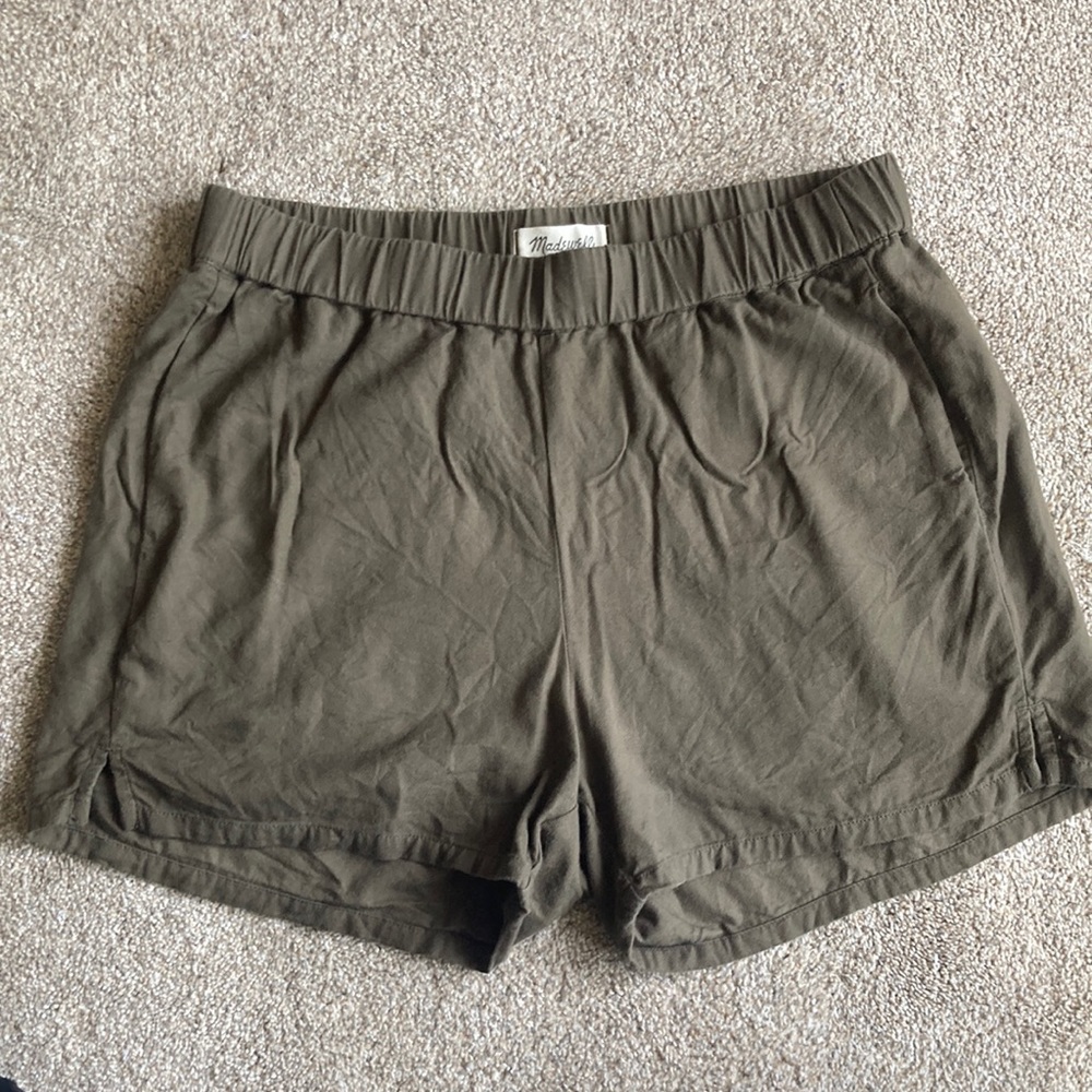 Madewell Green cotton shorts